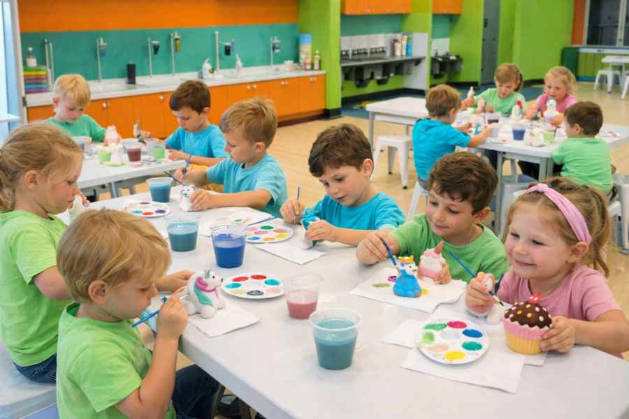 Pottery Style Ceramic Painting Field Trip